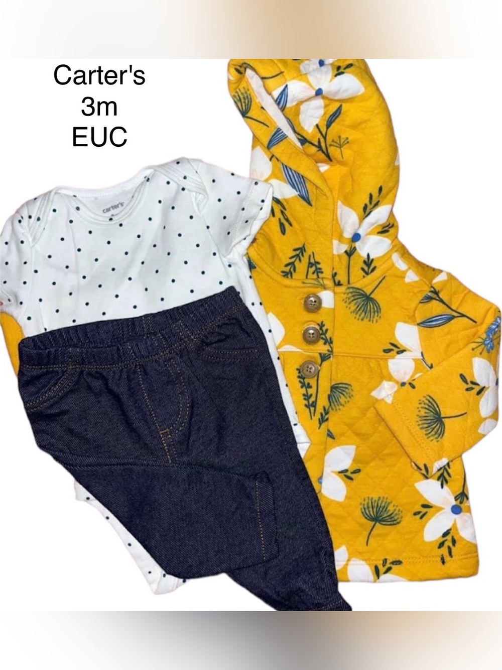 Carter's Floral Baby Girl 3-Piece Outfit